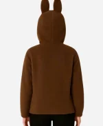 Labubu Brown Hooded Jacket For Unisex