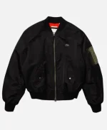 Lacoste Oversized Contrast Bomber Jacket