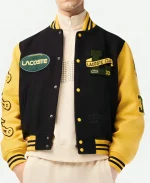 Lacoste Two-Tone Wool Bomber Jacket