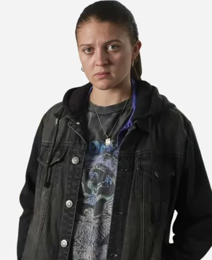 Lara Peake Reunion 2025 Carly Brennan Black Denim Jacket