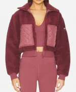 Law And Order Organized Crime S5 Sherpa Burgundy Jacket