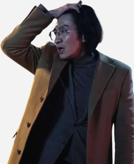 Lee Kwang-soo Karma 2025 Han Sang-hoon Brown Wool Trench Coat