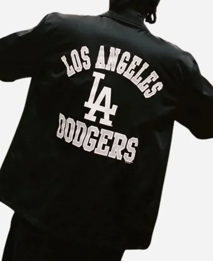 Los Angeles Dodgers Cube Starter Coaches Black Jacket