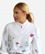 Love Hotel S01 2025 Gizelle Bryant White Printed Blouse