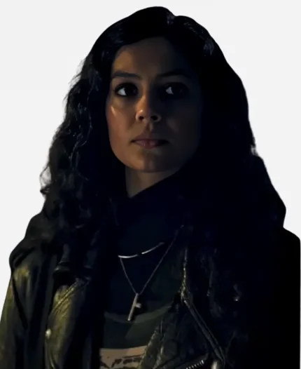 Margot Miller TV Series The Game 2025 Indy Lewis Black Leather Jacket