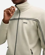 Maurice Johnson TV-Series 2025 Beyond the Gates 2025 Ted Richardson Light Beige Zip-Up Track Jacket