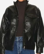 Mayci Neeley Tv Series The Secret Lives of Mormon Wives 2025 Black Leather Jacket