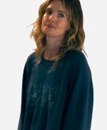 Meghann Fahy Sirens 2025 Blue Sweatshirt