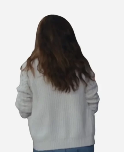 Mel Cooper Tv Series Your Friends and Neighbors Amanda Peet White Cardigan