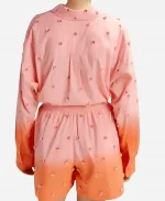 Melanie Bracewell The Cheap Seats S05 Mel Tracina Pink & Orange Embellished Ombré Shirt