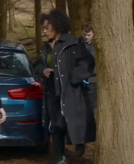 Missing You 2025 Rosalind Eleazar Black Coat