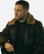 MobLand 2025 Bradley Turner Brown Leather Jacket
