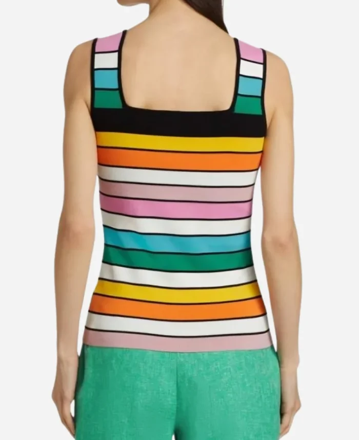 Morgan Radford Daily News 2025 Striped Tank Top