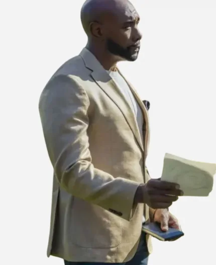 Morris Chestnut Tv Series Watson 2025 Dr. John Watson Beige Blazer