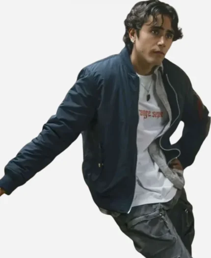 Motorheads Zac Torres Blue Bomber Jacket