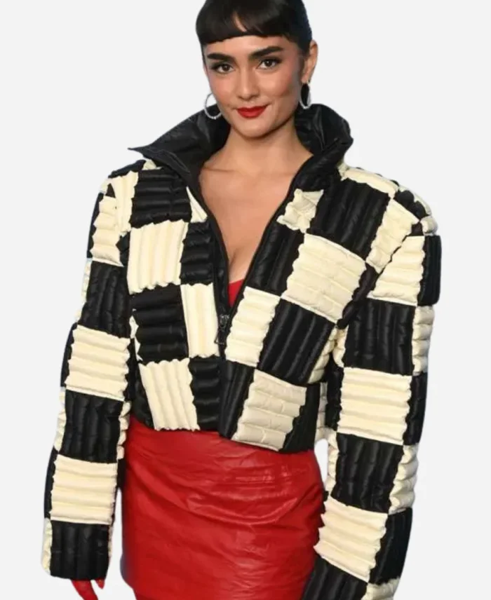 Movie Kiss of the Spider Woman 2025 Aline Mayagoitia Quilted Puffer Jacket
