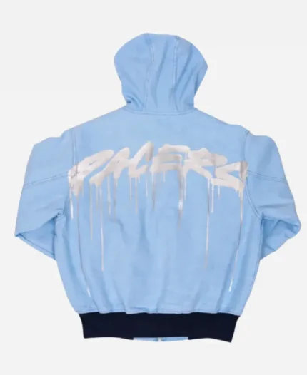 NBA 2025 Indiana Pacers City Edition Blue Denim Full-Zip Hooded Jacket For Unisex