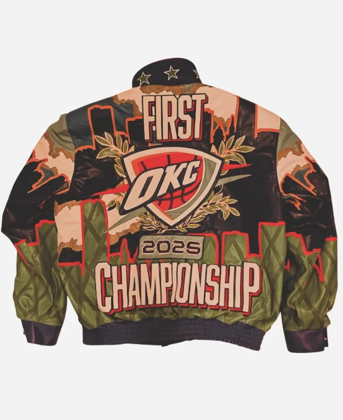 NBA 2025 Oklahoma City Thunder Champion X Jeff Hamilton Jacket