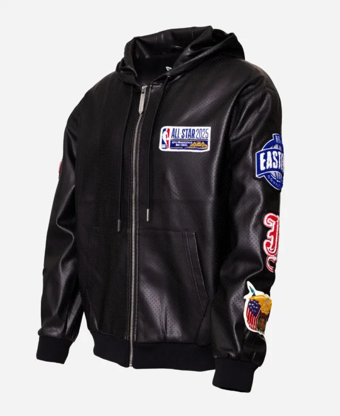 Jeff Hamilton NBA All-Star 2025 San Francisco Leather Zip-Up Jacket
