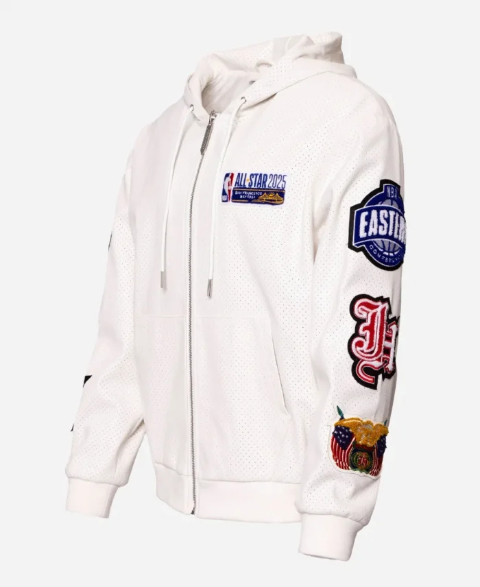 Jeff Hamilton NBA All-Star 2025 San Francisco Zip-Up Leather Jacket
