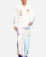 NBA All Star 2025 Showtime White Tracksuit