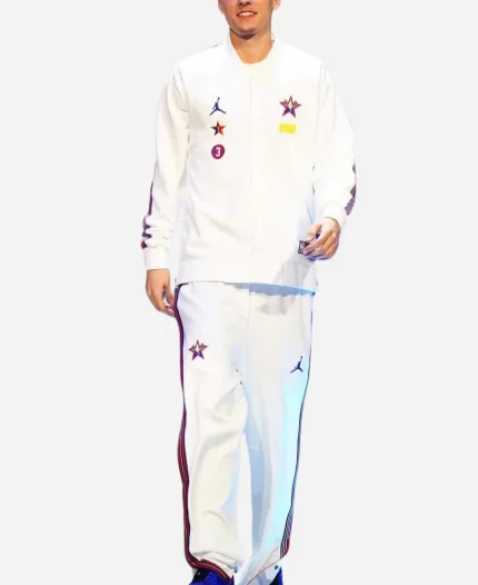NBA All Star 2025 Showtime White Tracksuit