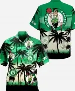 NBA Boston Celtics Palm Tree Hawaiian Shirt