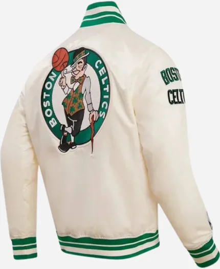 NBA Boston Celtics Retro Classic Rib Letterman Varsity Jacket For Unisex