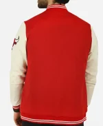 NBA Chicago Bulls Red Wool Varsity Jacket