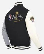 NBA Finals 2025 Oklahoma City Thunder Color Block Wool Varsity Bomber Jacket For Unisex