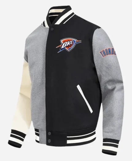 NBA Finals Oklahoma City Thunder Color Block Varsity Jacket