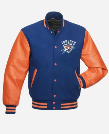 NBA Oklahoma City Thunder Letterman Varsity Jacket