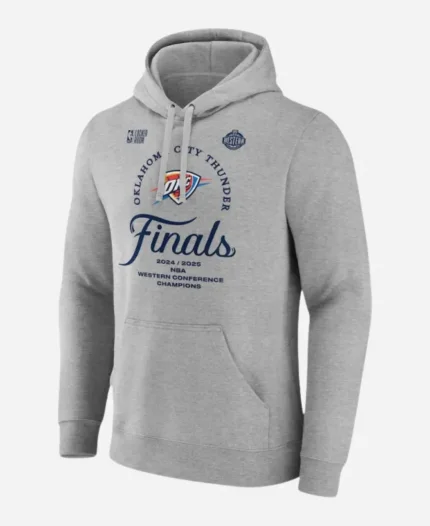 NBA Oklahoma City Thunder Locker Room Grey Hoodie