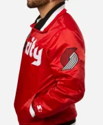 NBA Portland Trail Blazers Bomber Red Jacket