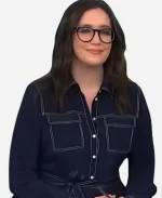 NBC News Daily 2025 Savannah Sellers Mini Shirt Dress