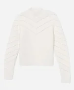 NBC News Daily 2025 Vicky Nguyen Mock Neck White Sweater