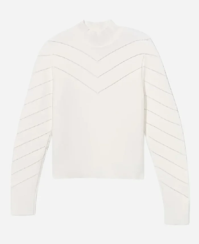 NBC News Daily 2025 Vicky Nguyen Mock Neck White Sweater