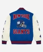 NFL New York Giants OVO Blue Varsity Jacket