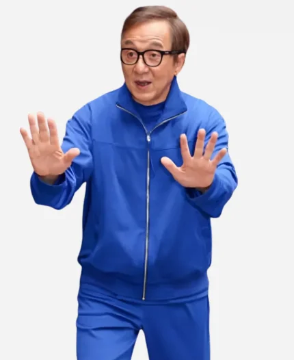 NYC 2025 Jackie Chan Blue Jacket
