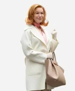 NYC 2025 Renee Zellweger Cream Coat