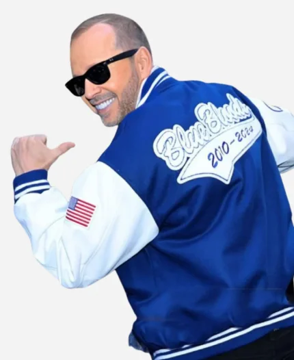 NYC Donnie Wahlberg Blue Bloods Bomber Varsity Jacket