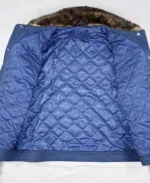 Naomi Ackie Sorry Baby Faux Fur Denim Jacket