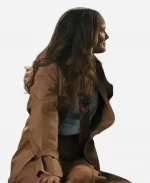 Natalie Portman Movie Fountain of Youth 2025 Charlotte Purdue Brown Cotton Coat