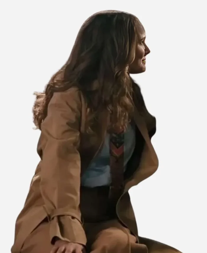 Natalie Portman Movie Fountain of Youth 2025 Charlotte Purdue Brown Cotton Coat