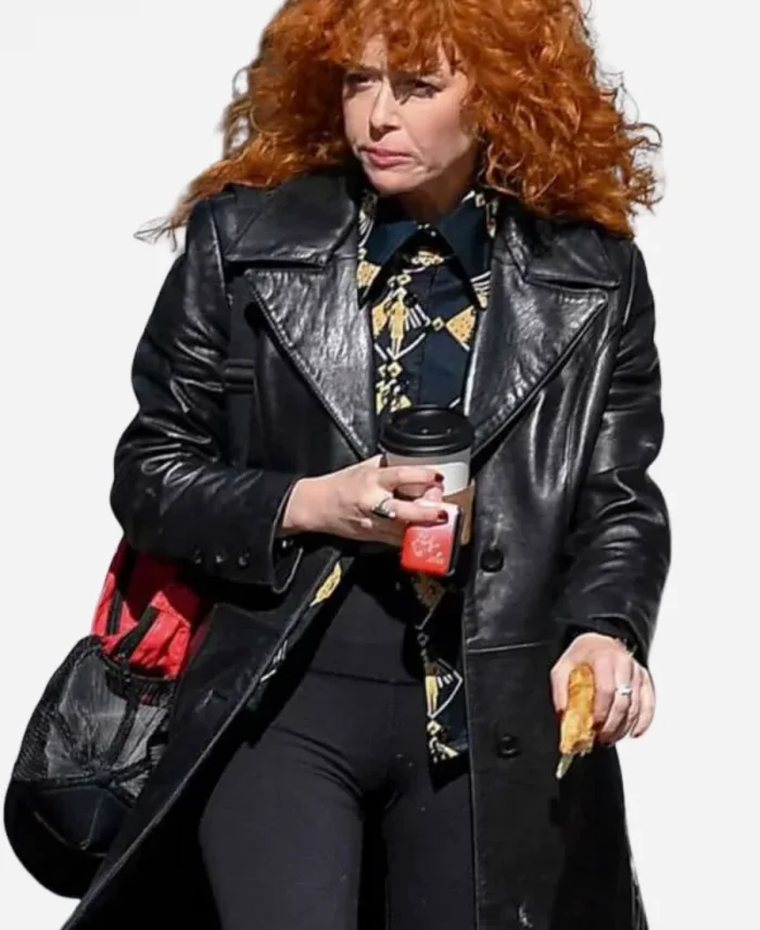 Natasha Lyonne Poker Face S02 Black Leather Coat