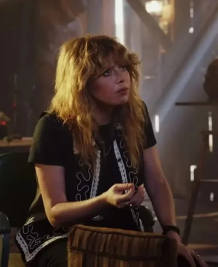 Natasha Lyonne Tv Series Poker Face Charlie Cale Black Cotton Vest