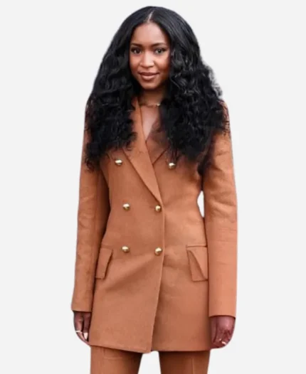 Carlacia Grant Netflix Tudum 2025 Brown Blazer