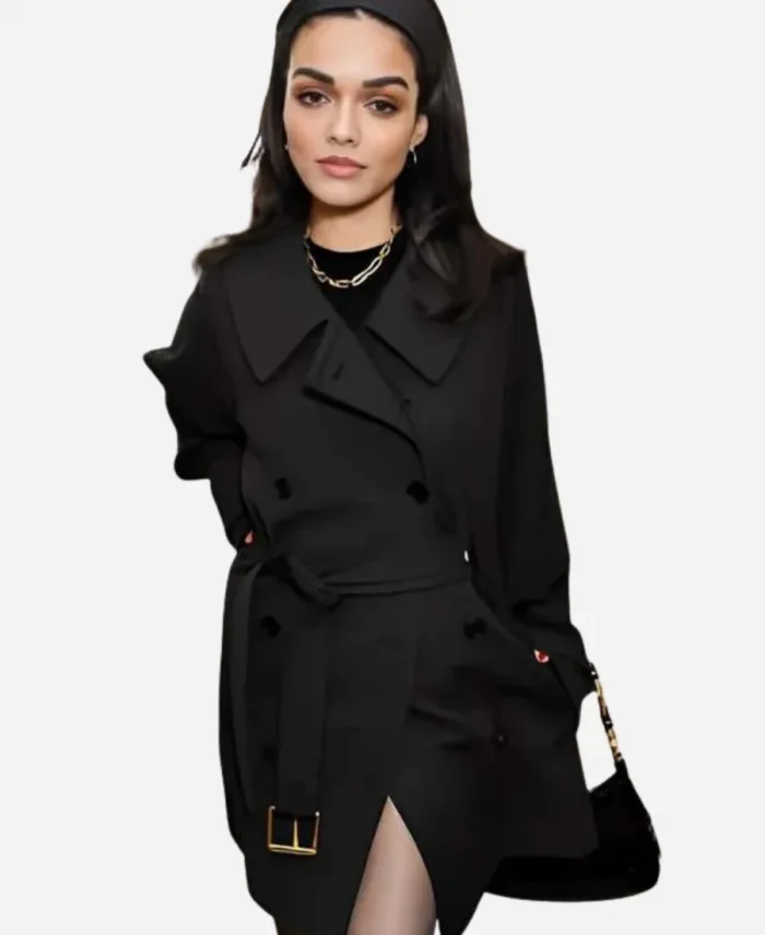 New York Fashion Week Winter 2024 Rachel Zegler Black Coat For Women