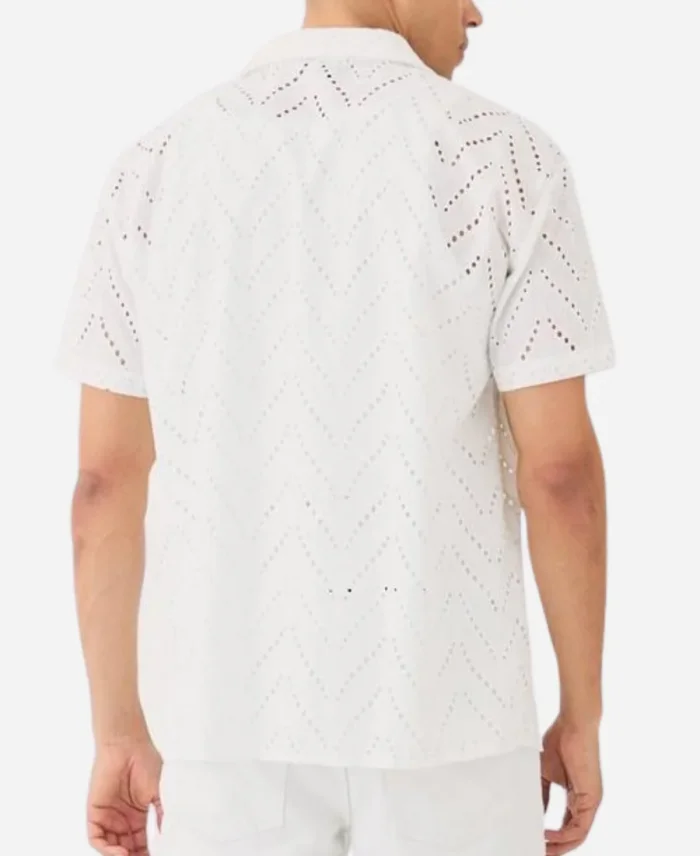 Nicolas Vansteenberghe Love Island USA S7 White Shirt