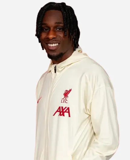 Nike 2025 Liverpool FC Strike Jeremie Frimpong Track Cream Jacket